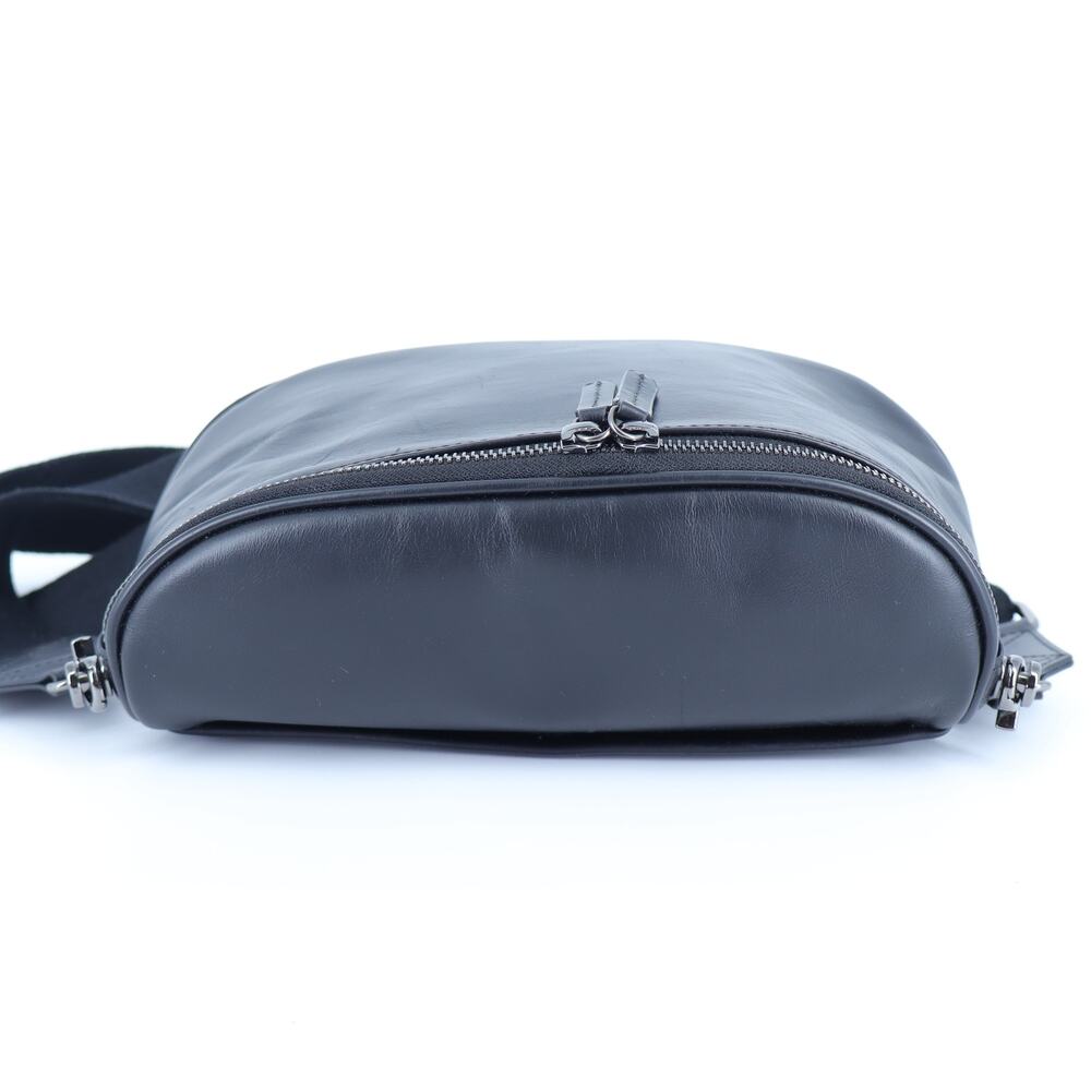 Andar Original Waymaker Crossbody Bag Jet Black Oil Waxed Leather - Picture 8 of 13